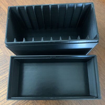 3DP Black Storage Box Holds 10x 10 oz Silver Bars In Standard Airtight Capsules