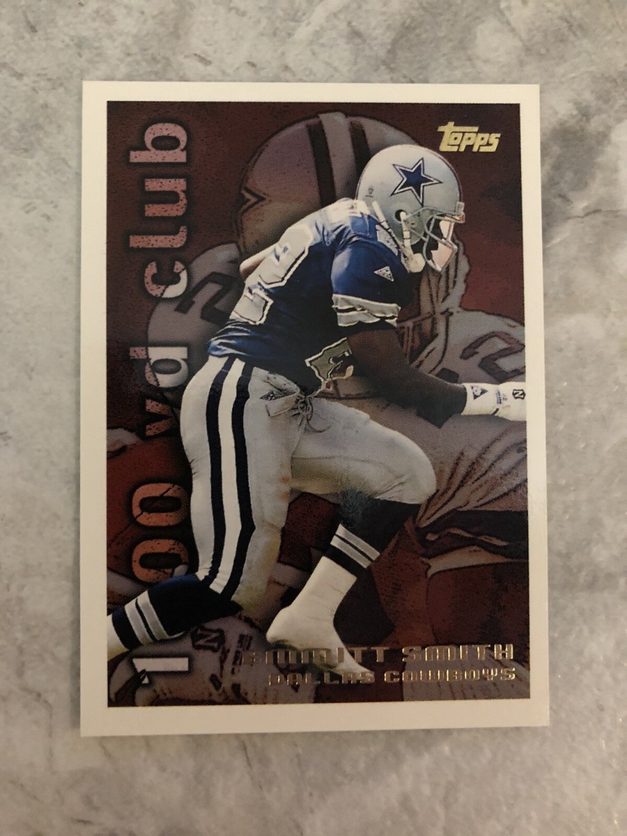 1995 Topps 1000 Yard Club #4 EMMITT SMITH Dallas Cowboys Football
