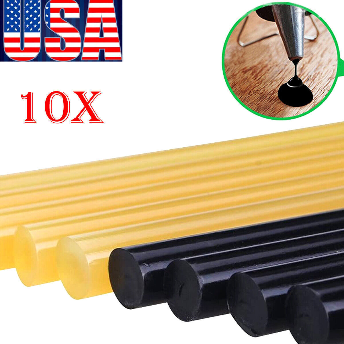 11mm Dent Tools Car Body Paintless Dent Removal Hot Melt Glue Sticks Repair 5SEC