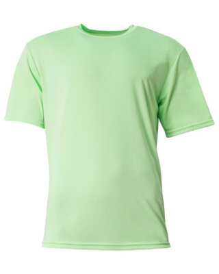 A4 N3142 Men's Polyester Cooling Performance Crew Neck Workout Running T-Shirt