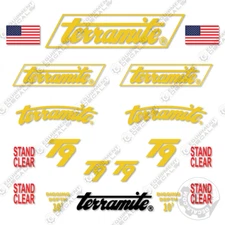 Fits Terramite T9 Decal Kit Backhoe Loader Equipment Decals - 3M VINYL!
