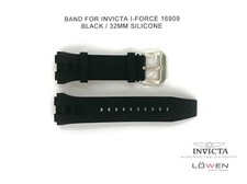 Authentic Invicta I-Force 16909 Black Silicone 32MM Watch Band