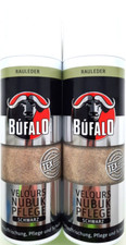 2 Dosen Velours Nubuk Spray Pflege Bufalo schwarz Rauleder 400 ml (5,94€/100ml)