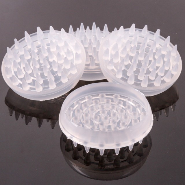 4 X Large Clear Spiked Castor Cup 50mm Carpet Grip/floor Furniture