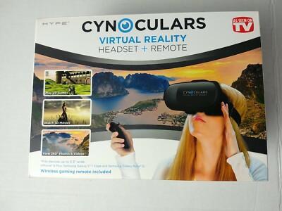 Cynoculars Mobile VR Headset and Remote - New Item. #880