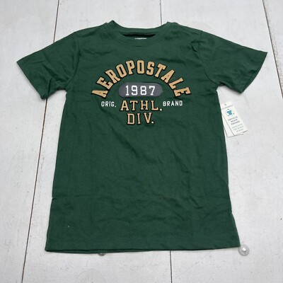 Aeropostale Kids Green Short Sleeve T Shirt Youth Boys Size Medium