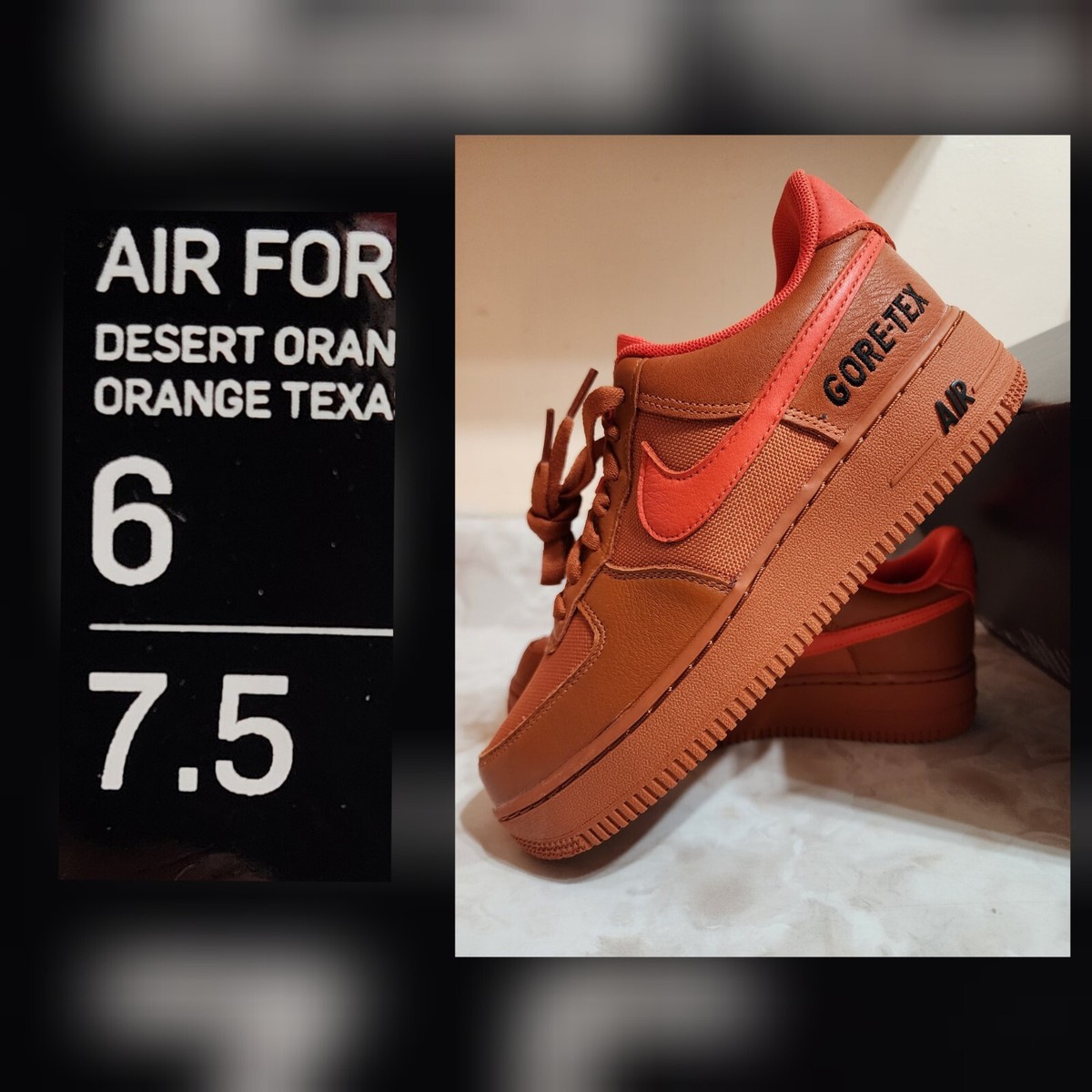 Size 6 - Nike Gore-Tex x Air Force 1 Low Orange for sale Size 6 - Nike Gore-Tex x Air Force 1 Low Orange for sale