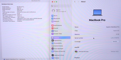 Apple MacBook Pro M2 8-Core 8GB 512GB 13" MNEJ3LL/A Space Gray - Afbeelding 2 van 23