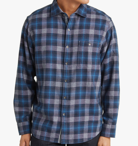 Chemise Homme St. John's Bay à Carreaux Bleus - Manches Longues - Taille L - Très Bon état