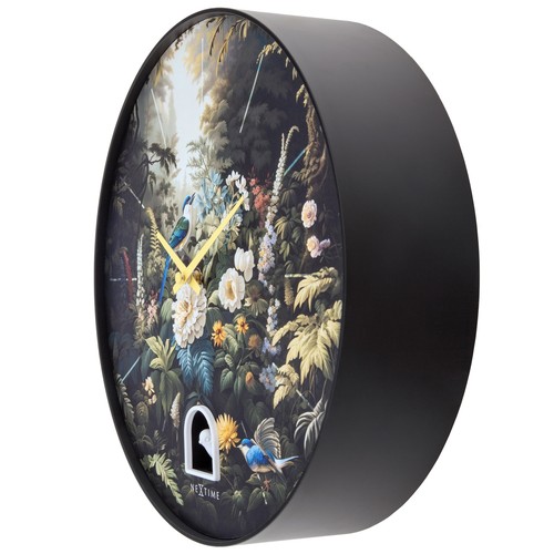 NeXtime Vanity Cuckoo Wall Clock, Black, 30cm - Picture 3 of 7
