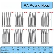 Dental RA 1-8 Round Carbide Bur for Slow Speed Latch Type 1-8 RA Burs OR