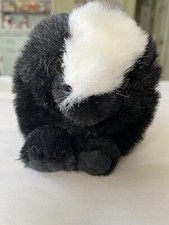 Puffkins Odie the Skunk with Swing Tag Stuffed Plush 5" Tall Swibco 1994