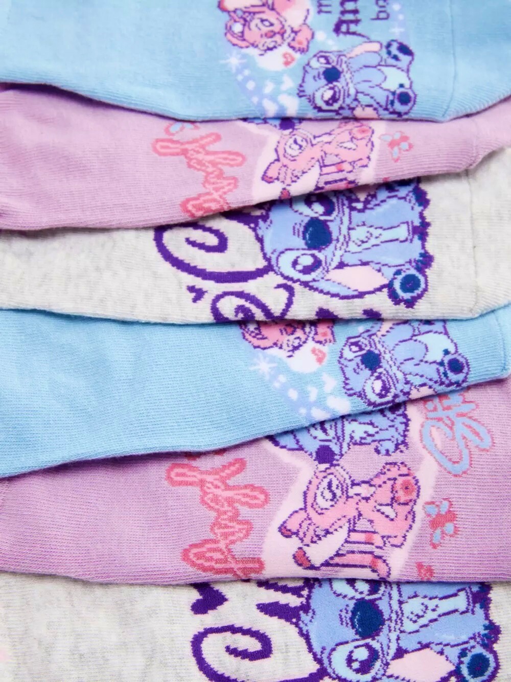 PRIMARK Lilo And Stitch Disney Trainer Socks 3 Pk Xmas Gift Stocking