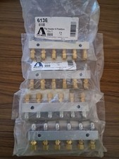 ALEMITE FTG HEADER 6 POSITION 6136 lot of 4