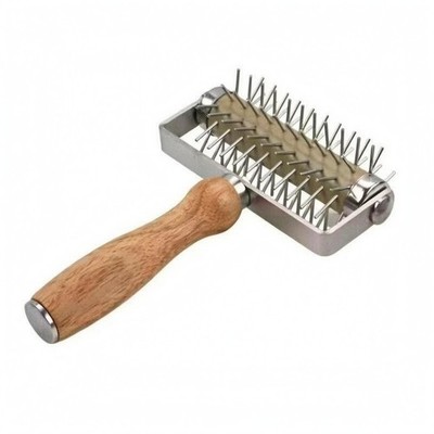 Pizzateig Docker Holzgriff Pizzateigperforator Edelstahl