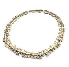 TOP Designer Halskette 925er Silber Collier Brutalist Juhls Kautokeino Norwegen