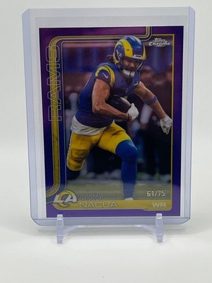 Puka Nacua 2025 Topps Chrome #166 Purple /75