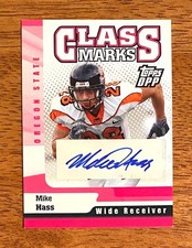 Mike Hass 2006 Topps DPP Class Marks Rookie Autograph Saints