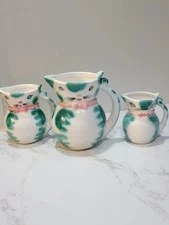 Vintage Lipper Mann Anthropomorphic Kitty Cat Creamer Set Of 3