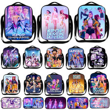 Boys Girls KPOP Dimon Hunters Insulated Lunch Bag School Trip Picnic Snack Bags