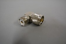 1 x UHF male to female right angle elbow RF adapter PL-259 SO-239 ships from USA