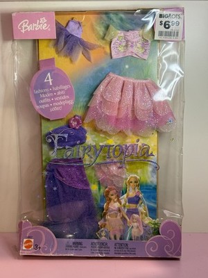 2004 Barbie Fairytopia HTF Rare 4 Fashion Outfits NIP