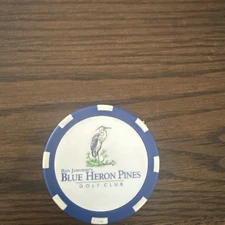 Blue Heron Pines Golf Club, NJ Poker Chip Golf Ball Marker