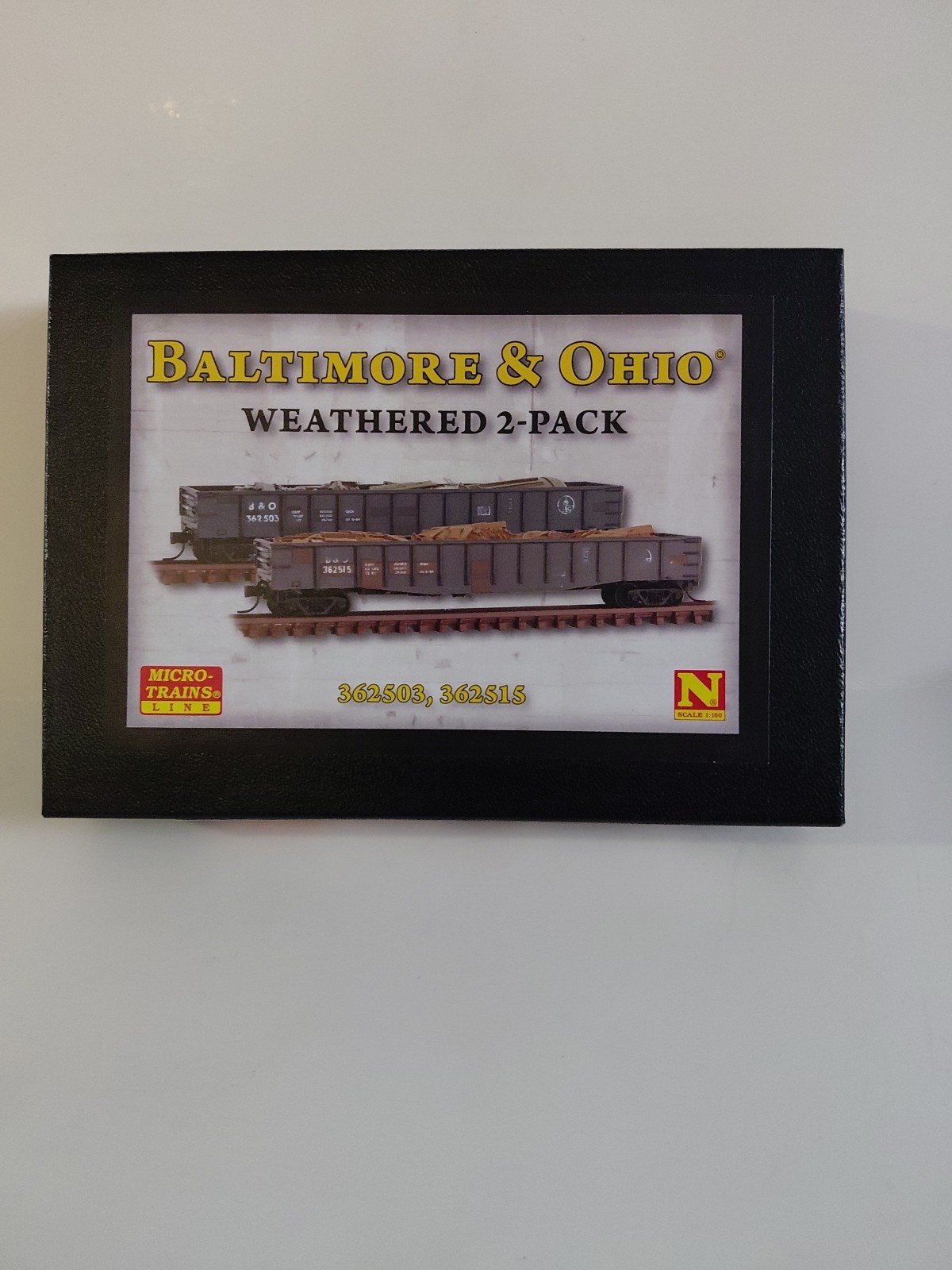 Micro-Trains Line N Baltimore & Ohio Weathered Freight Car 2-Pack 362503 362515