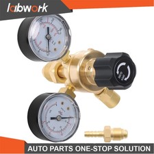 Labwork CGA580 Argon CO2 Dual Regulator Flow Meter for MIG TIG Welding