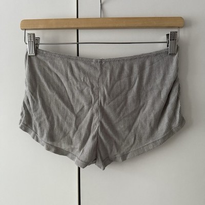 Free People Rose Garden Micro Shorts Grau Größe XS