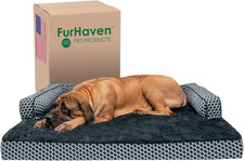 Orthopedic Dog Bed for Large Dogs W/ Removable Bolsters  Washable Cover, for Do