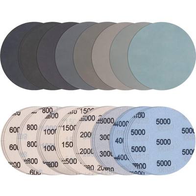 24 Stück Schleifpapier 125Mm Klett Körnung 600/800/1000/1500/2000/3000/4000/5000