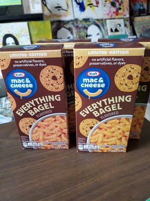 Kraft Everything Bagel Flavored Mac & Cheese Dinner 7.25oz Box (Lot Of 4)