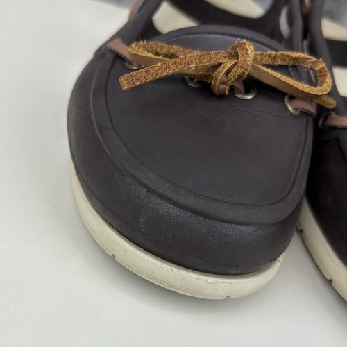 Crocs 'Beach Line' Slip On Boat Shoes UK4 (US6) Brown - Picture 7 of 11