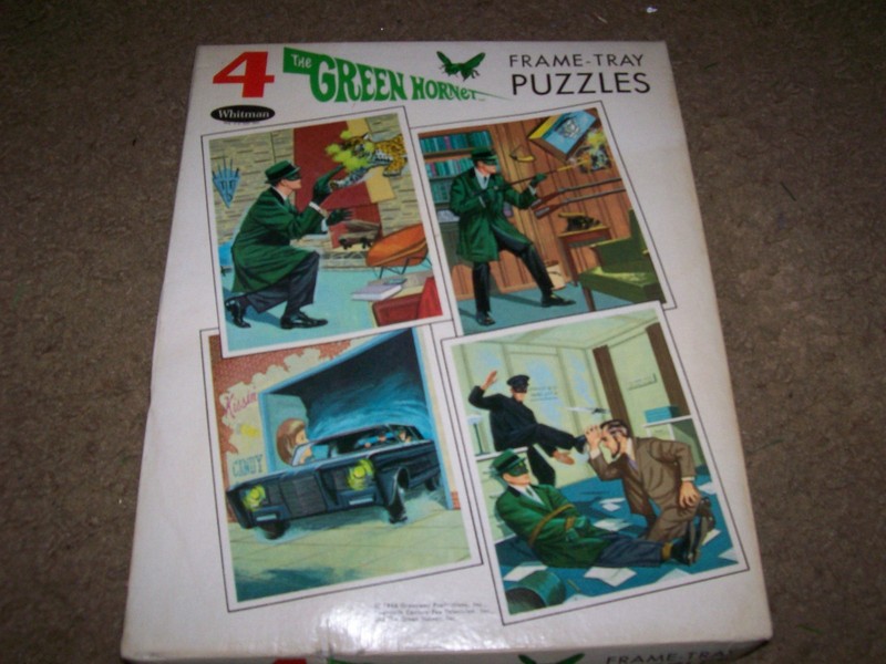VINTAGE GREEN HORNET PUZZLE....4 PUZZLES IN BOX