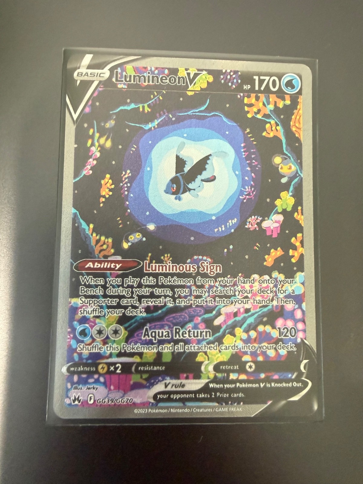 Lumineon V GG39/GG70 SWSH: Crown Zenith: Galarian Gallery Holo