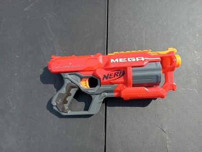 NERF Mega Cycloneshock Dart Blaster 2013 Red/Gray/Orange A9249