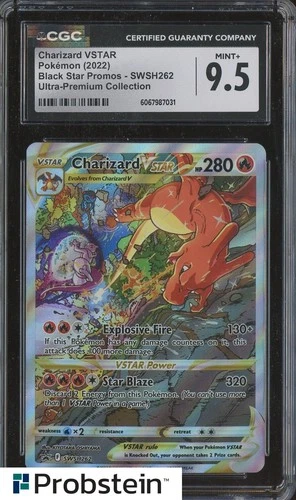 2022 Pokemon TCG SWSH UPC BSP #SWSH262 Charizard VSTAR CGC 9.5 MINT+