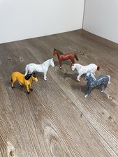 Vintage Funrise Toy Horse Figures Lot of 5 Rare Vtg Farm Animals Figures