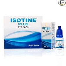 ISOTINE PLUS EYE DROP Jagat Pharma Isotine Plus 1 Box (10ml X 6 eye drops)