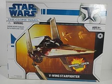 Star Wars The Clone Wars V-WING Starfighter 2008 Hasbro Brand New Sealed