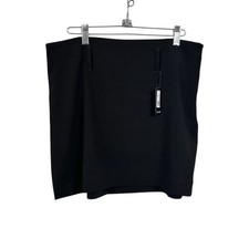 Express Womens Sz M Black Mini Pencil Skirt Lined Belt Loops NWT Career Office