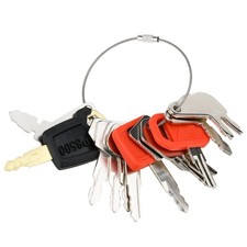 12 Heavy Equipment Keys, Machine Key Master Set for Cat Caterpillar John...