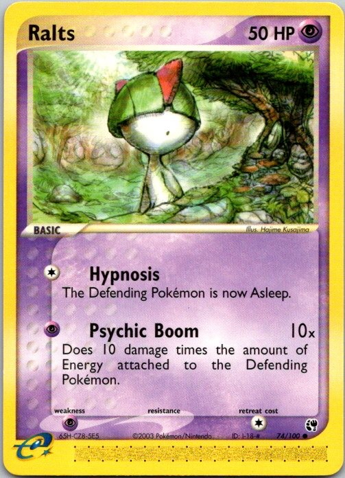 Ralts 74/100 Common Sandstorm Pokemon Near Mint