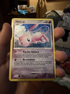 Pokemon Card Secret Wonders Mew 15/132 Rare INSANE Holo Bleed