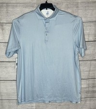 Johnnie-O Featherweight Men's Polo - Barrels Blue Size LT