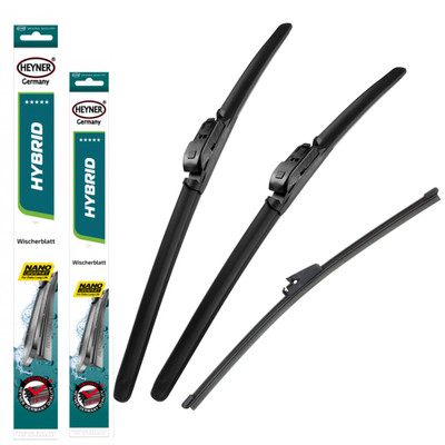 Wiper Blades Fits Volvo XC60 2009-2010 Heyner Hybrid Full Set HH26''20''TL 15''x5