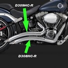 Front & Rear Replacement Muffler Heat Shields Vance Hines Big Radius 2 2 Exhaust