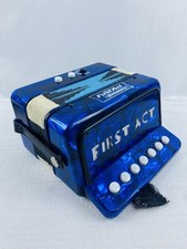 Child's First Act Discovery Toy Accordion - Blue Mother of Pearl Music Learning