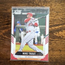 Panini 2021 Chronicles Score Mike Trout #9 Los Angeles Angels Baseball Card